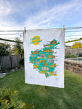 Sydney's Inner West Souvenir Tea Towel - Summer Dayz